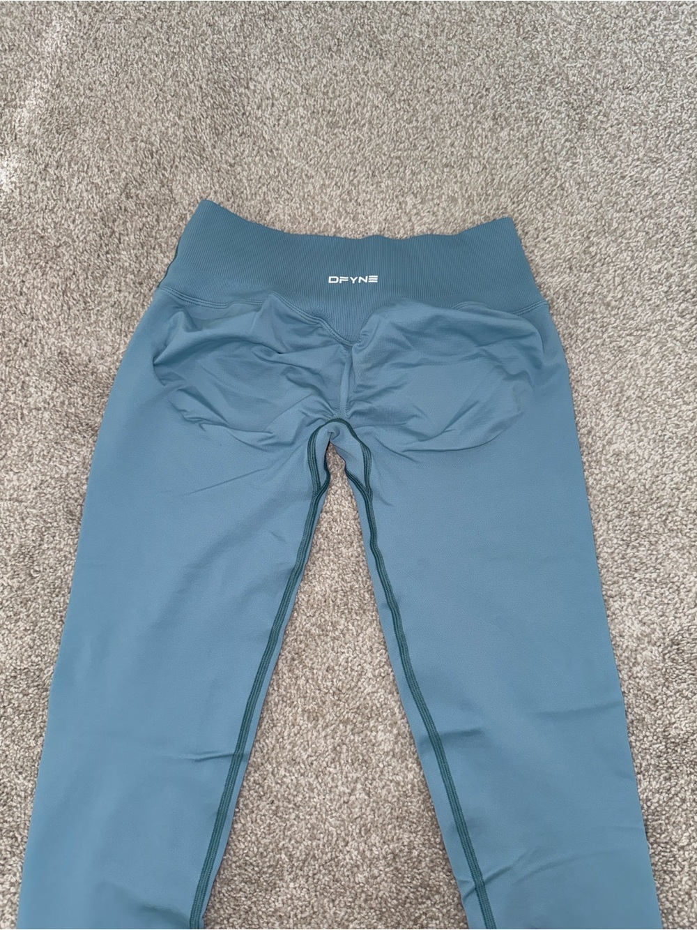 Women’s High-Waist Leggings in Teal - Picture 4 of 4